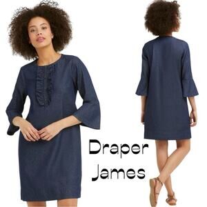 Draper James Cotton Blue Denim Dress Size 2